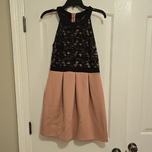 Sweet Storm Black and Pink Formal Kids Dress